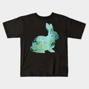 Art Acrylic artwork abstract Easter Egg bunny Kids T-Shirt